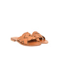 Scarlet Tan Leather Women’s Slippers