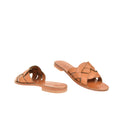 Scarlet Tan Leather Women’s Slippers