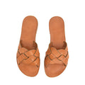 Scarlet Tan Leather Women’s Slippers