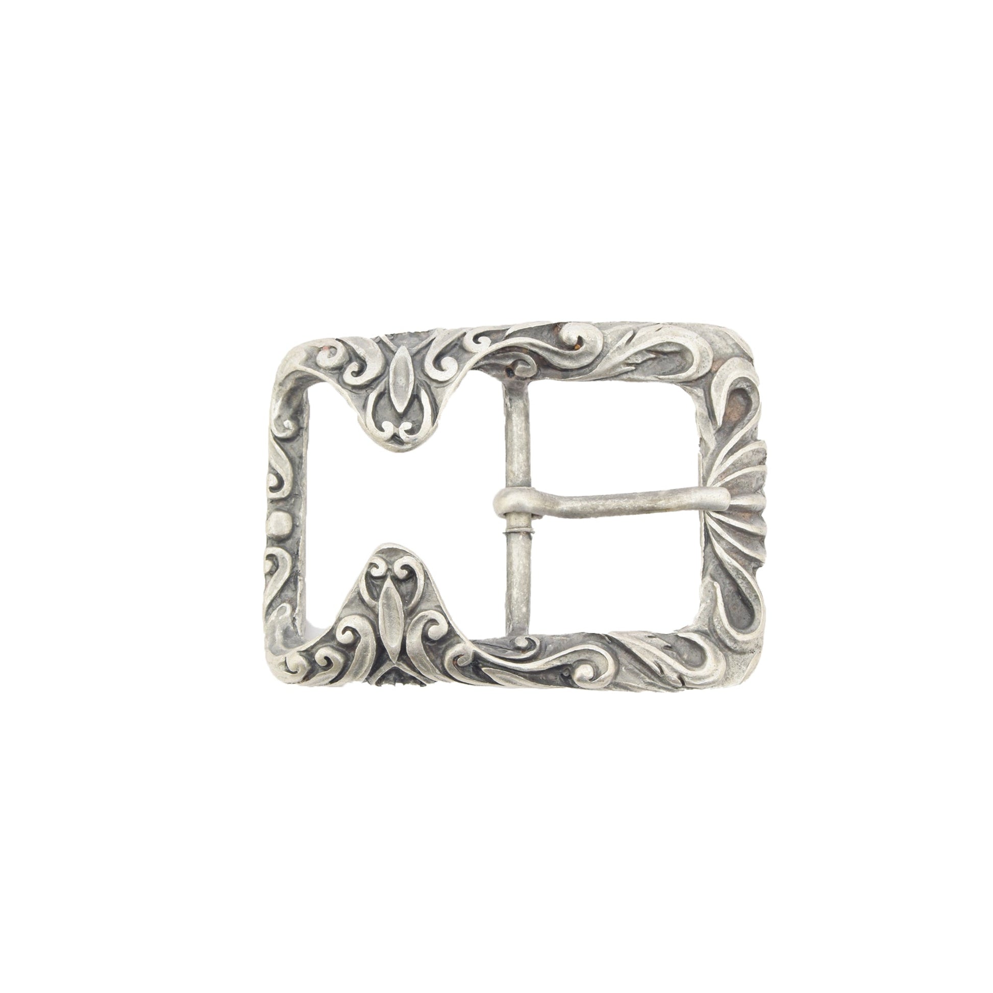 Silver Toned Removable Metal Belt Buckle Alabanda