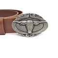 Silver Toned Removable Metal Belt Buckle Desert Cowboy