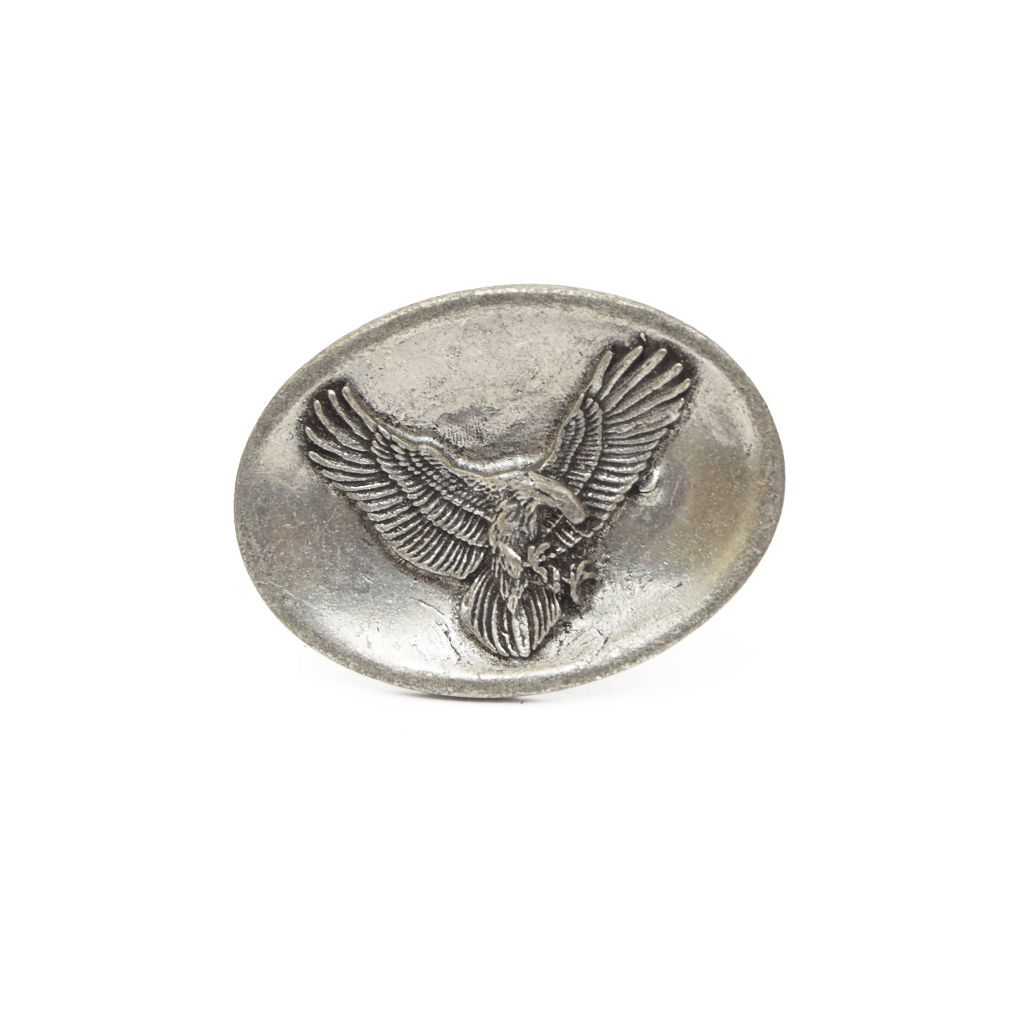 Silver Toned Removable Metal Belt Buckle Eagle