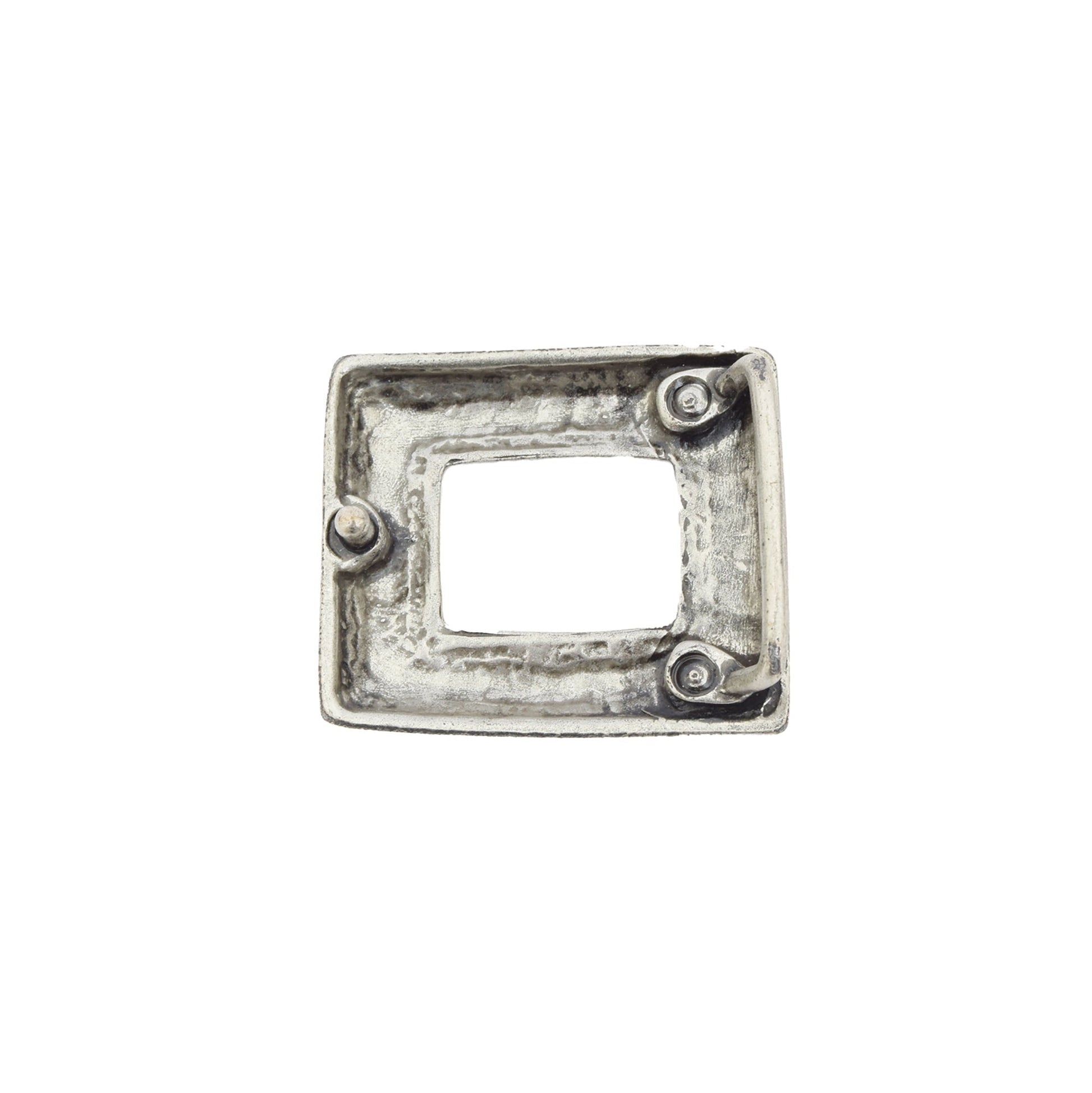 Silver Toned Removable Metal Belt Buckle Elaia