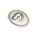 Silver Toned Removable Metal Belt Buckle Foal