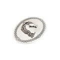 Silver Toned Removable Metal Belt Buckle Foal