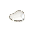 Silver Toned Removable Metal Belt Buckle Heart