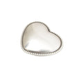 Silver Toned Removable Metal Belt Buckle Heart