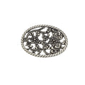 Silver Toned Removable Metal Belt Buckle Hidalgo