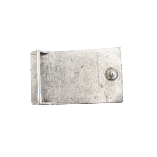 Silver Toned Removable Metal Belt Buckle Hunter