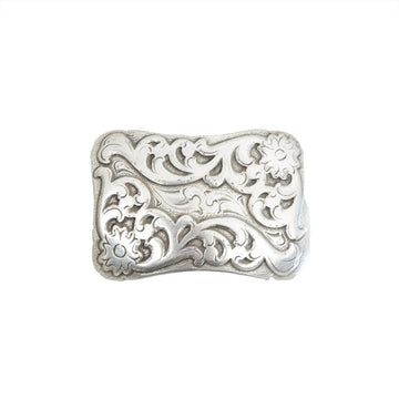 Silver Toned Removable Metal Belt Buckle Hypatia