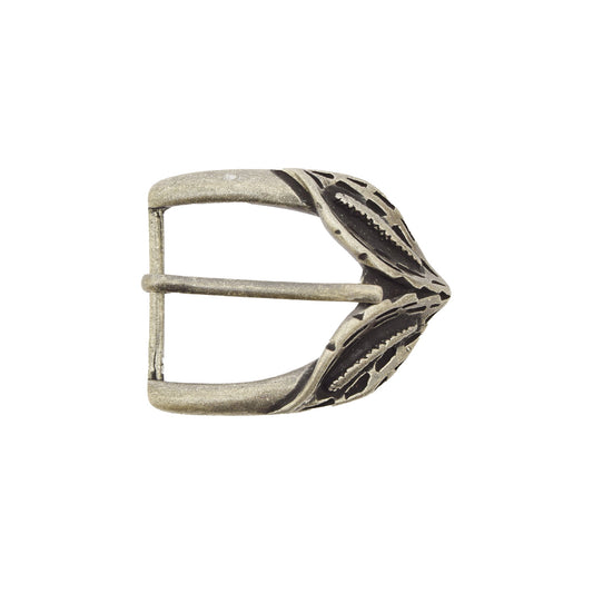 Silver Toned Removable Metal Belt Buckle Illium