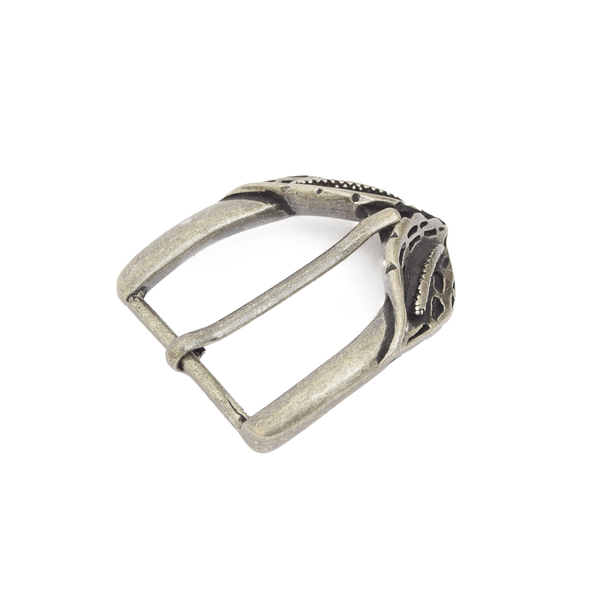 Silver Toned Removable Metal Belt Buckle Illium