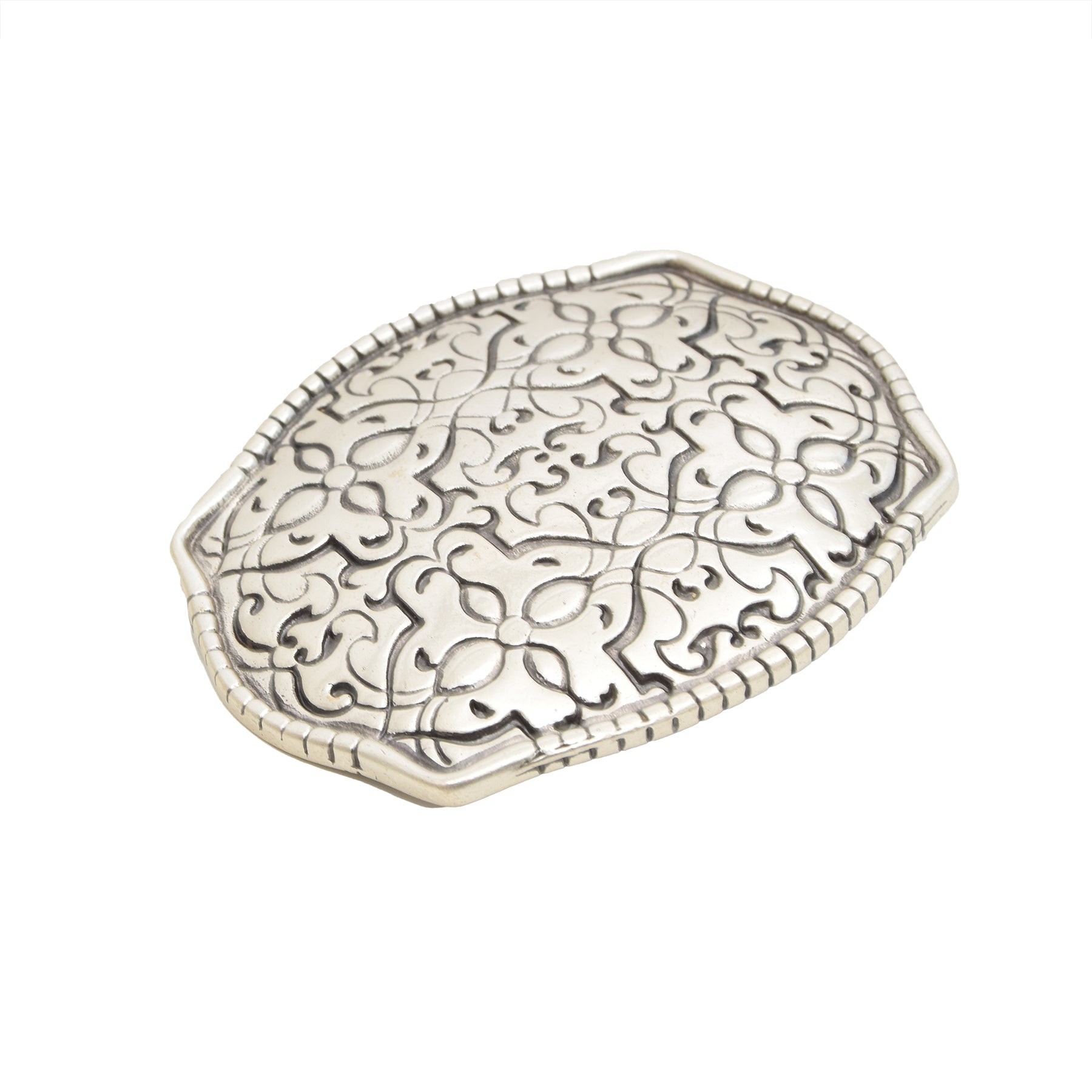 Silver Toned Removable Metal Belt Buckle Lancaster