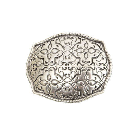 Silver Toned Removable Metal Belt Buckle Lancaster