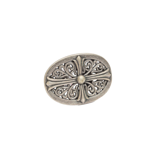 Silver Toned Removable Metal Belt Buckle Licaea