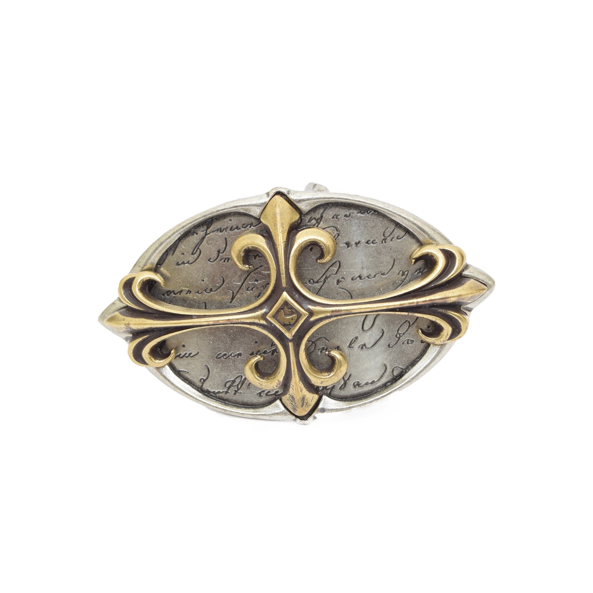 Silver Toned Removable Metal Belt Buckle Ozlem