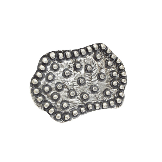 Silver Toned Removable Metal Belt Buckle Pointed Pionerr