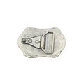 Silver Toned Removable Metal Belt Buckle Pointed Pionerr