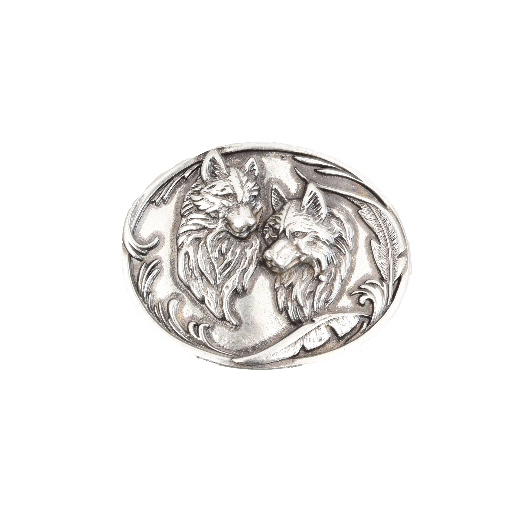 Silver Toned Removable Metal Belt Buckle Rousseau