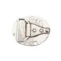 Silver Toned Removable Metal Belt Buckle Rousseau