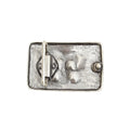 Silver Toned Removable Metal Belt Buckle Skull