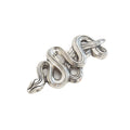 Silver Toned Removable Metal Belt Buckle Snake Arrow