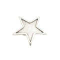 Silver Toned Removable Metal Belt Buckle Star