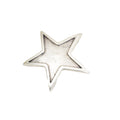 Silver Toned Removable Metal Belt Buckle Star