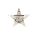 Silver Toned Removable Metal Belt Buckle Star