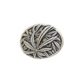 Silver Toned Removable Metal Belt Buckle Timeless Leaf