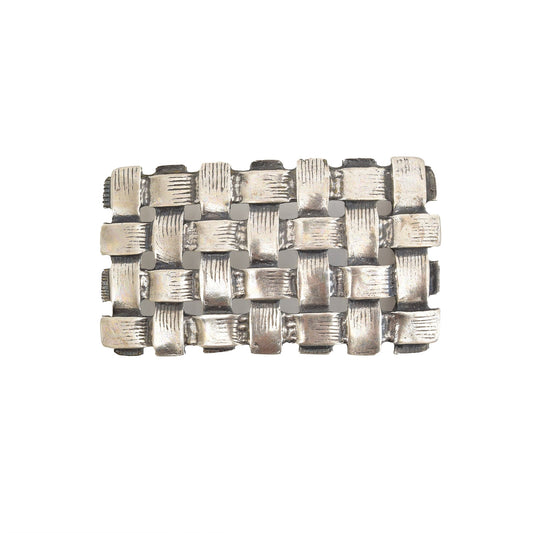 Silver Toned Removable Metal Belt Buckle Warwick