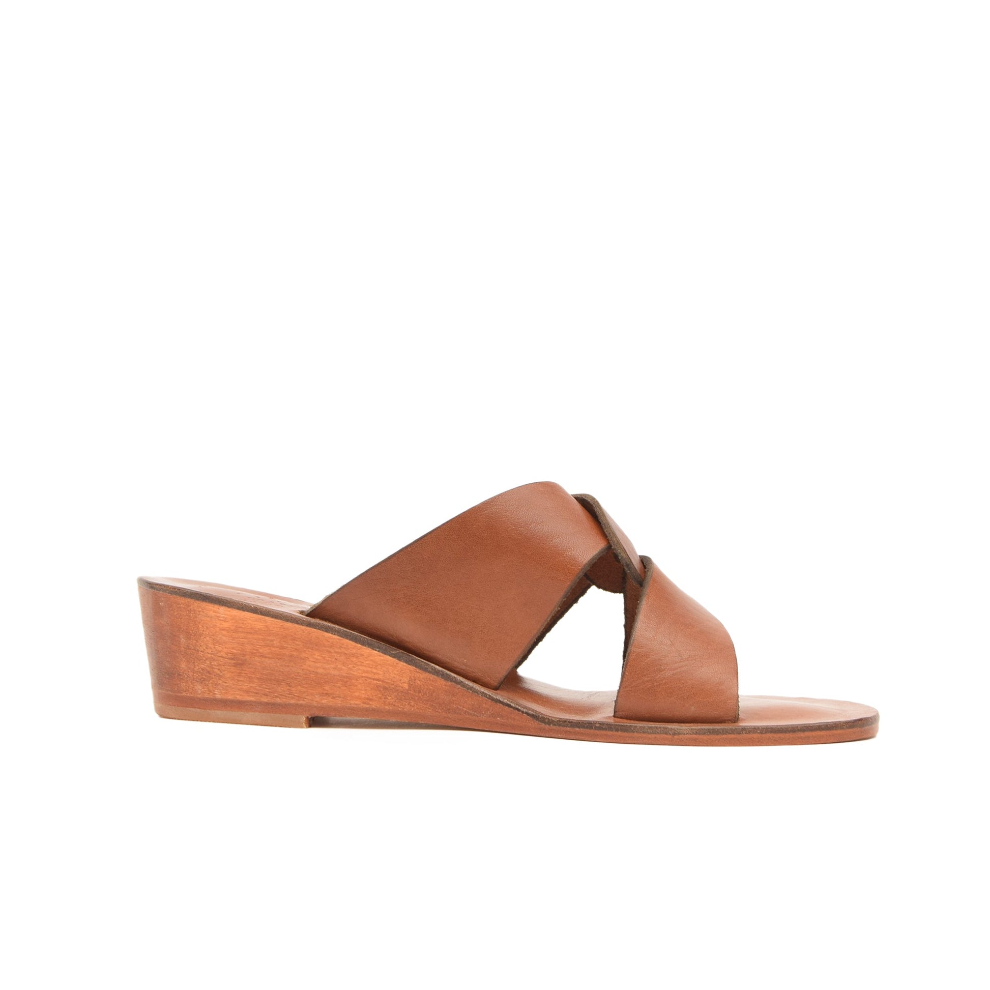 Sophia Tan Leather Women’s Slippers