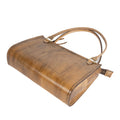 Tan Leather Carved & Crafted Hand Bags Hatti