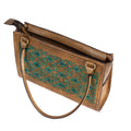 Tan Leather Carved & Crafted Hand Bags Hatti