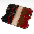 Tan Leather Carved & Crafted Wallet Spartan Warrior