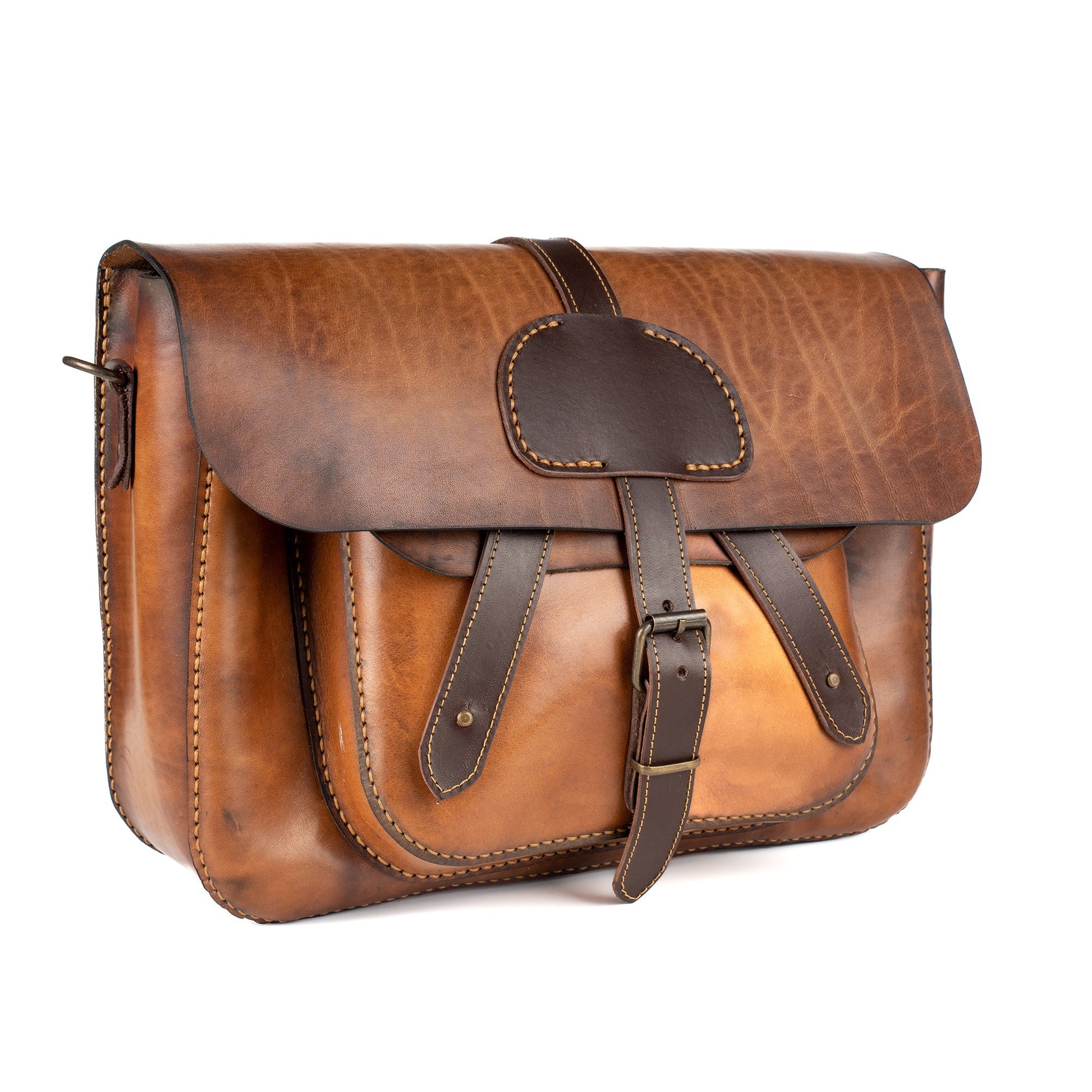 Tan Leather Crossbody Bag Lunar