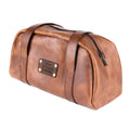 Tan Leather Top Handle Bag Pithus