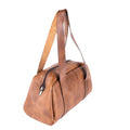 Tan Leather Top Handle Bag Pithus