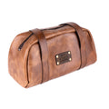 Tan Leather Top Handle Bag Pithus