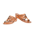 Velu Tan Leather Women’s Slippers