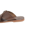 FIBO Jacob Dark Brown Men's Leather Slipper Men Slippers