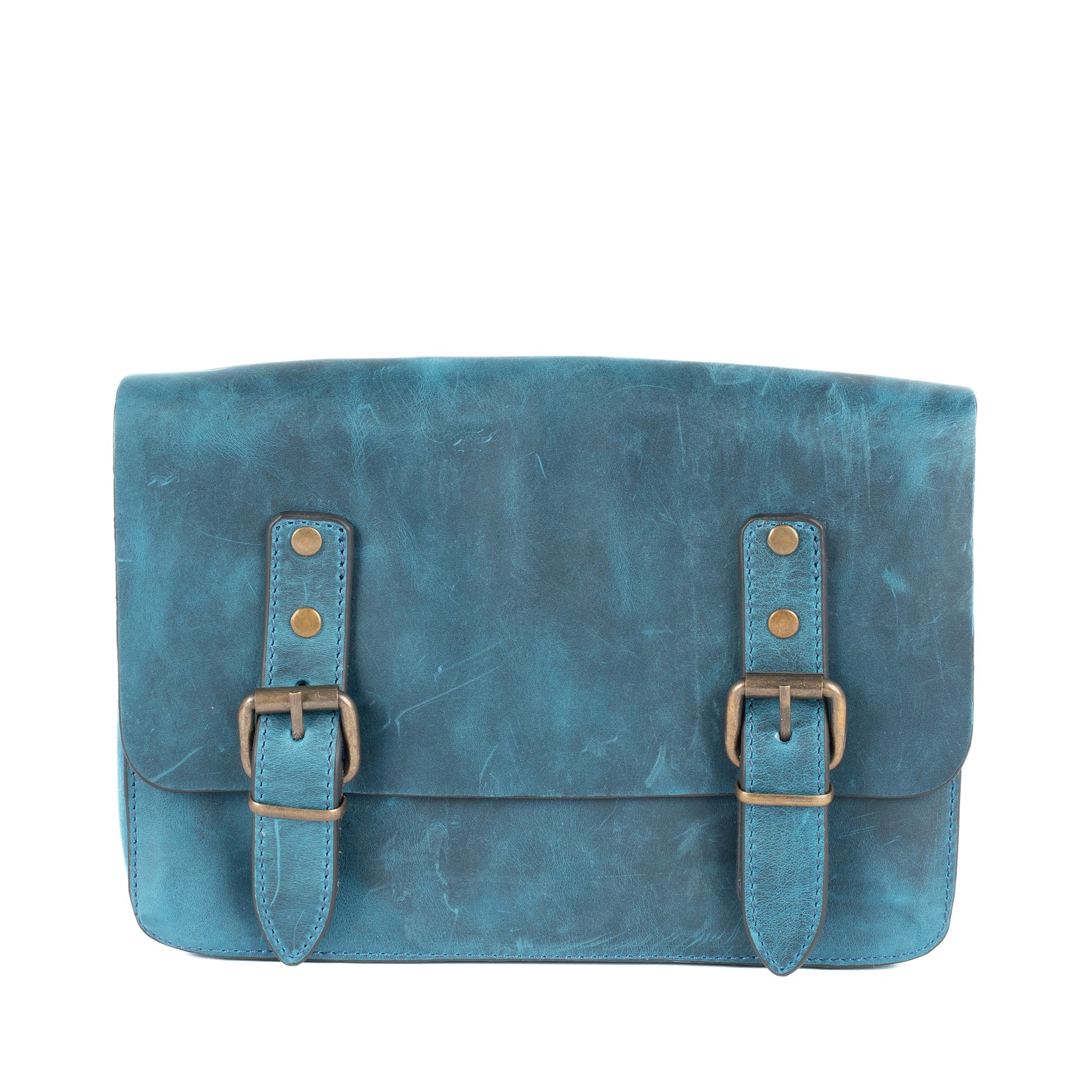 FIBO Ocean Ray Leather Clutche Bags Blue Accessories