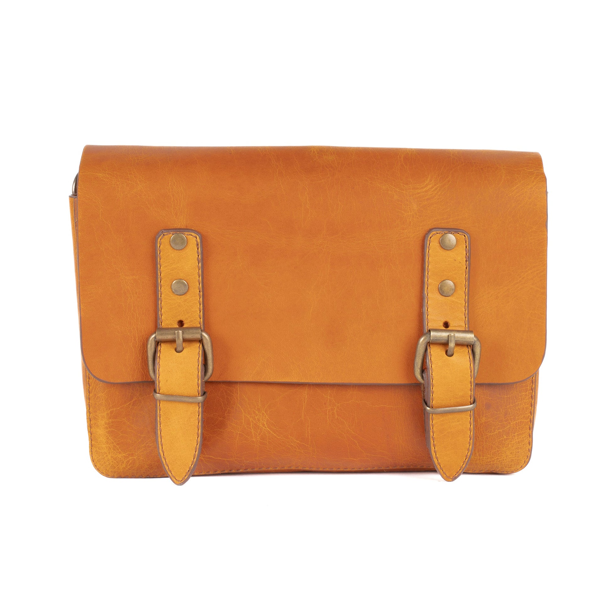 FIBO Ocean Ray Leather Clutche Bags Orange Accessories